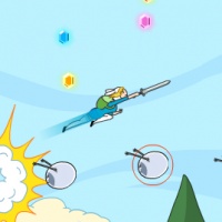 Gioco della guerriera volante con la spada Fionna Flights