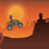 Gioco di corse del Quad nel canyon