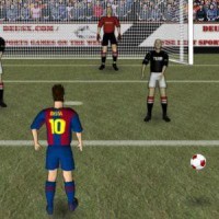 Gioco dei tiri da fuori area di calcio