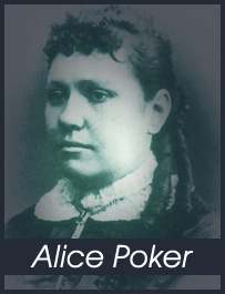 Alice Poker, giocatrice di poker famosa in tutto il mondo.