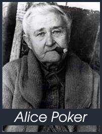 Alice Poker, all'età di 75 anni